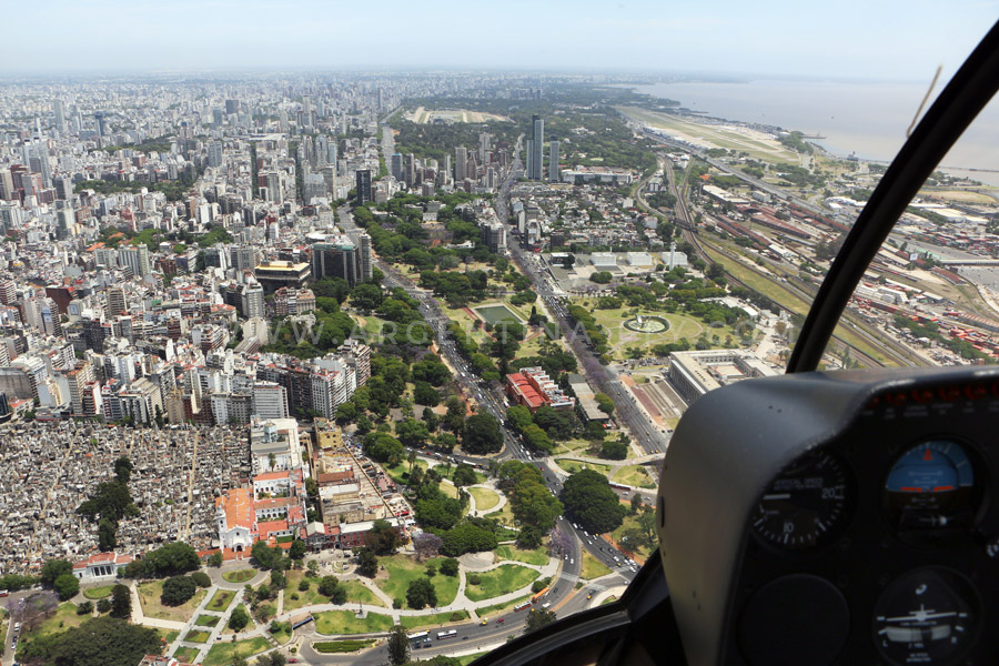 Visite de Buenos Aires en hlicoptre